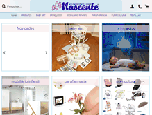 Tablet Screenshot of lojasnascente.com